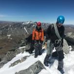 Climbing-Queenstown-Mountain-Guides-guided-walks-Mountaineering on single cone