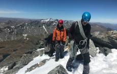 Climbing-Queenstown-Mountain-Guides-guided-walks-Mountaineering on single cone